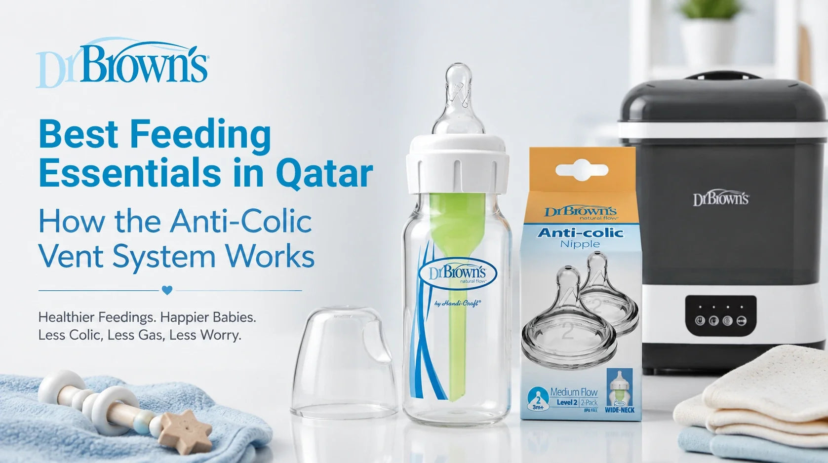 Dr. Brown's Bottles in Qatar: How the Anti-Colic Vent System Works