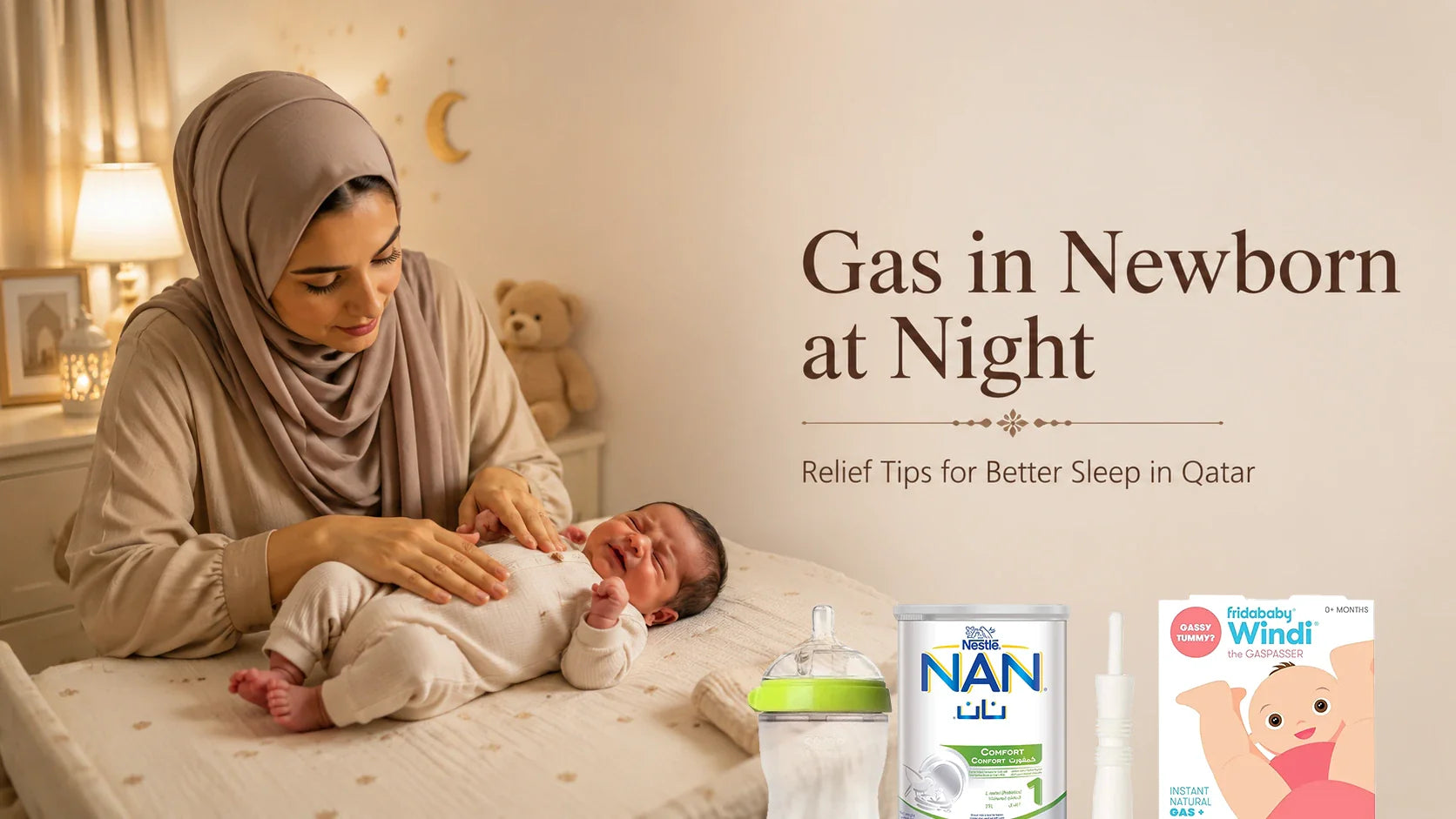 Gas in Newborn at Night Causes and Relief Tips for Parents in Qatar