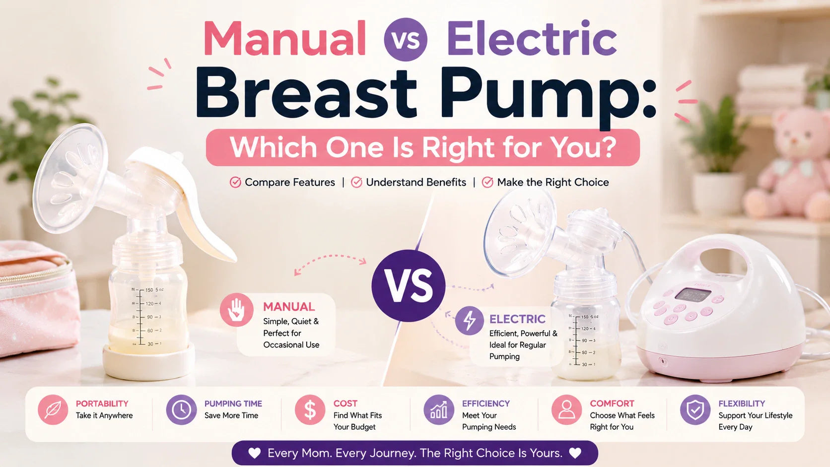 Manual vs Electric Breast Pump: Which One Is Right for You?