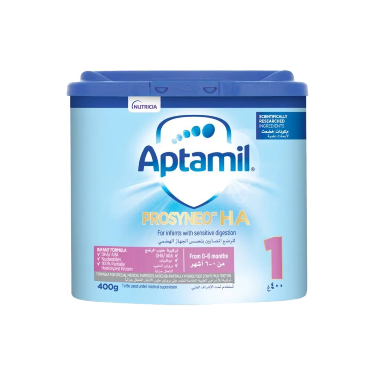 Aptamil Prosyneo HA Stage 1 – Hypoallergenic Infant Formula (0–6 Months) – 400g