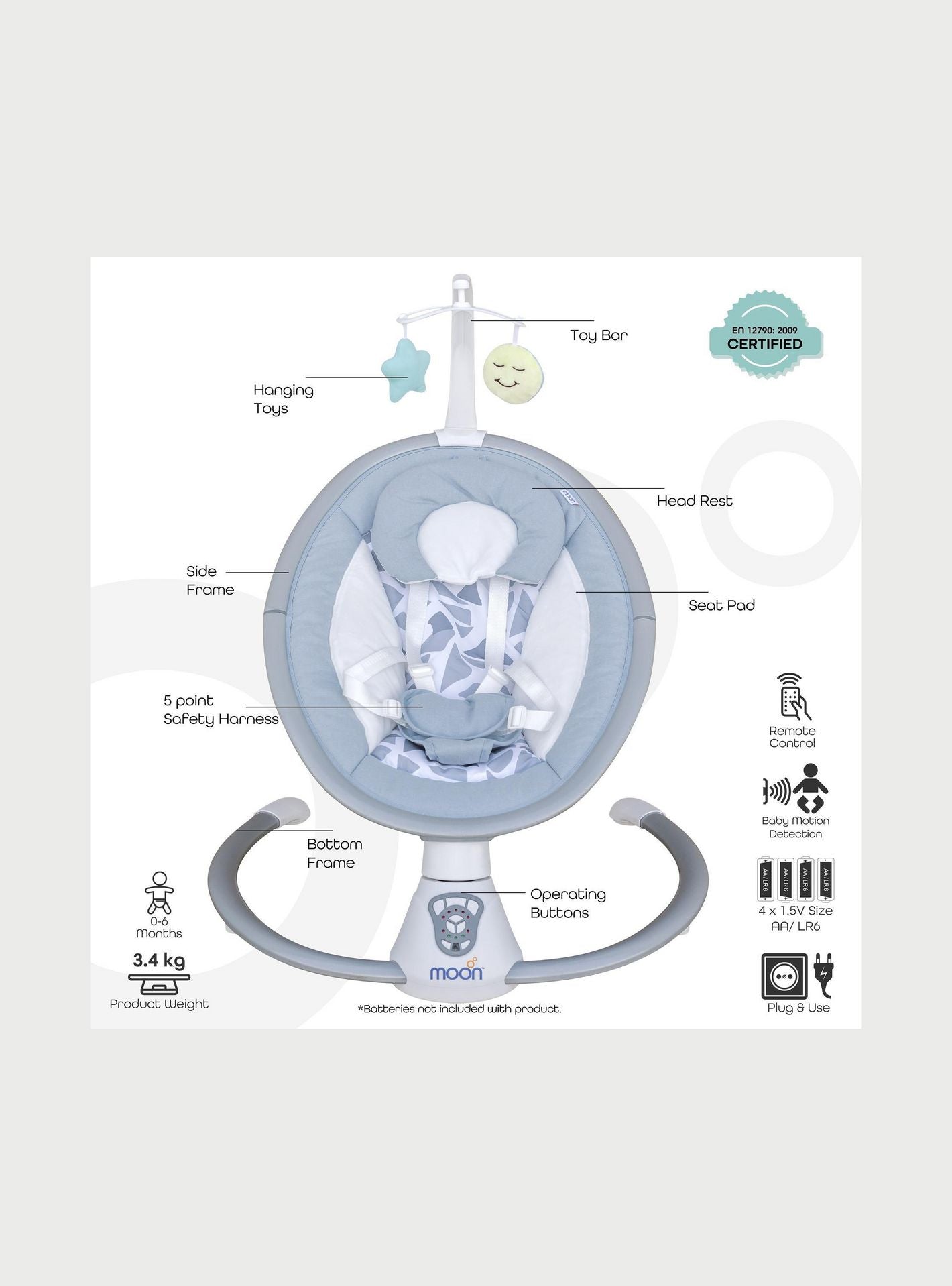 MOON Musical Baby Swing – Comfort Meets Calm