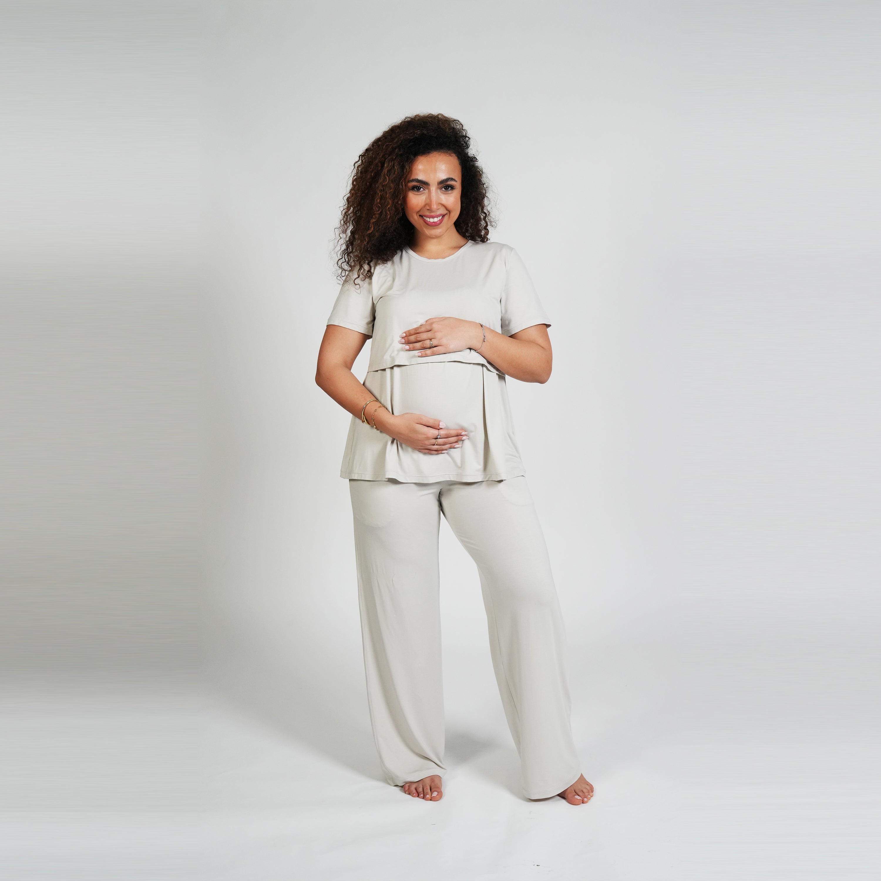 The Everyday Maternity Pants - Beige