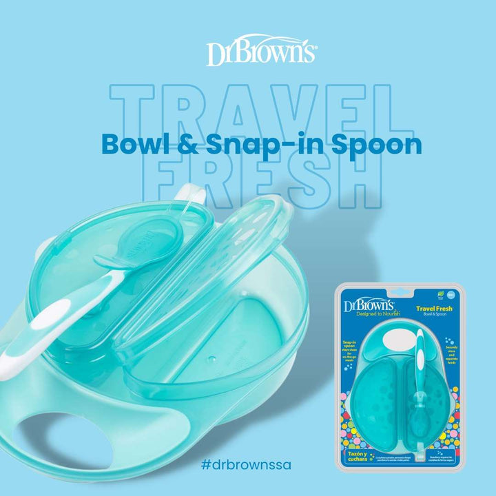 Dr. Brown's Travel Fresh Bowl & Snap-In Spoon