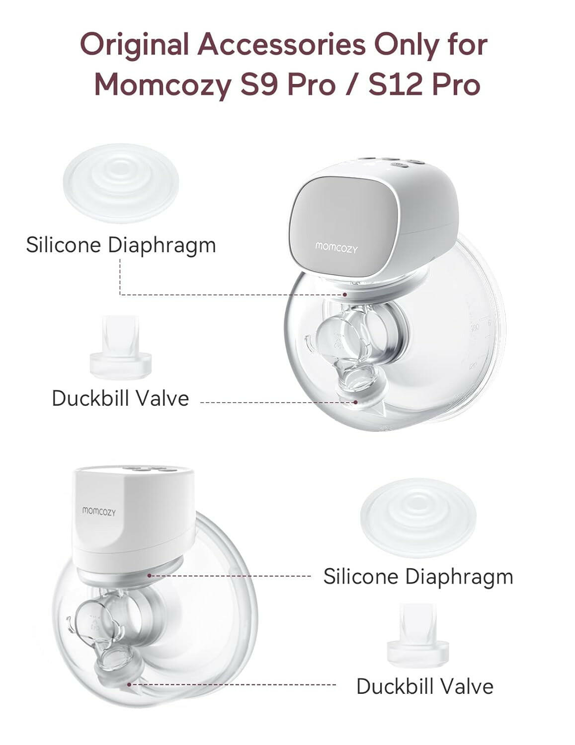 Momcozy Silicone Diaphragm + Valve for S9 Pro/S12 Pro