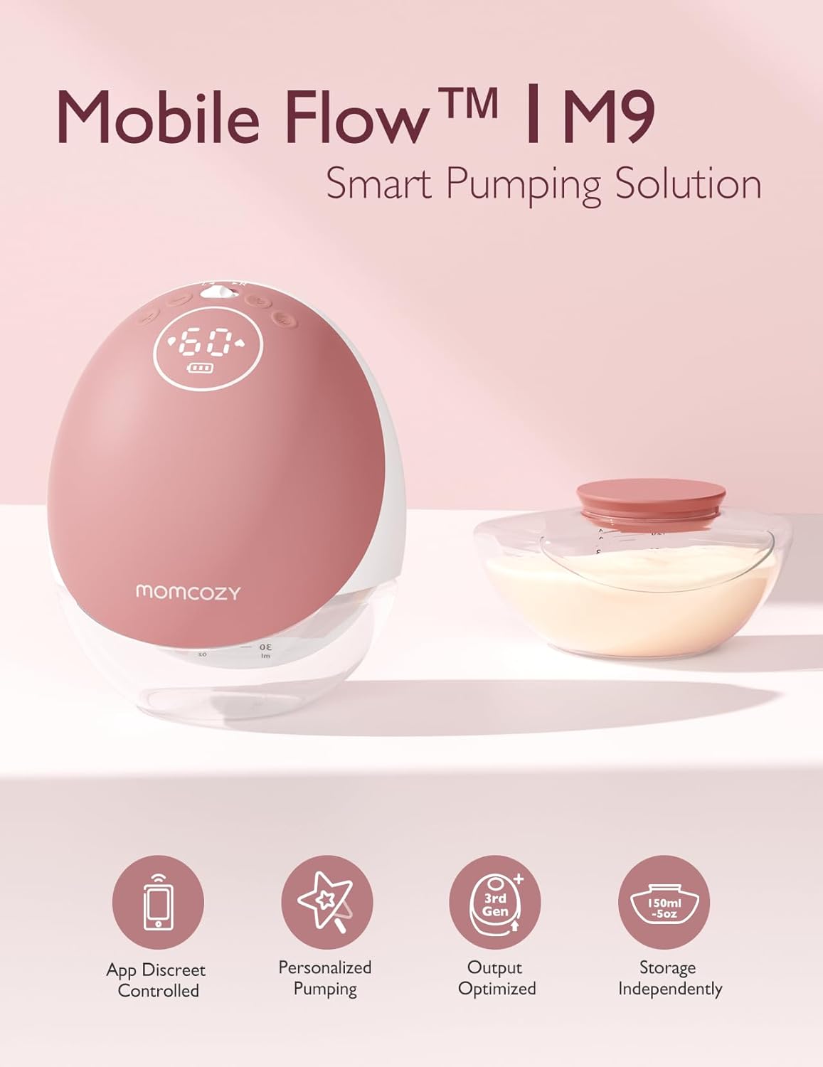 Momcozy Mobile Flow M9 Breast Pump (Single)
