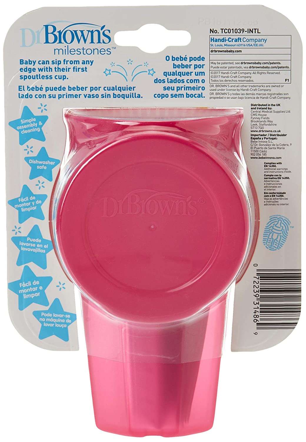 Dr. Brown's Cheers 360 Spoutless Transition Cup 300ml