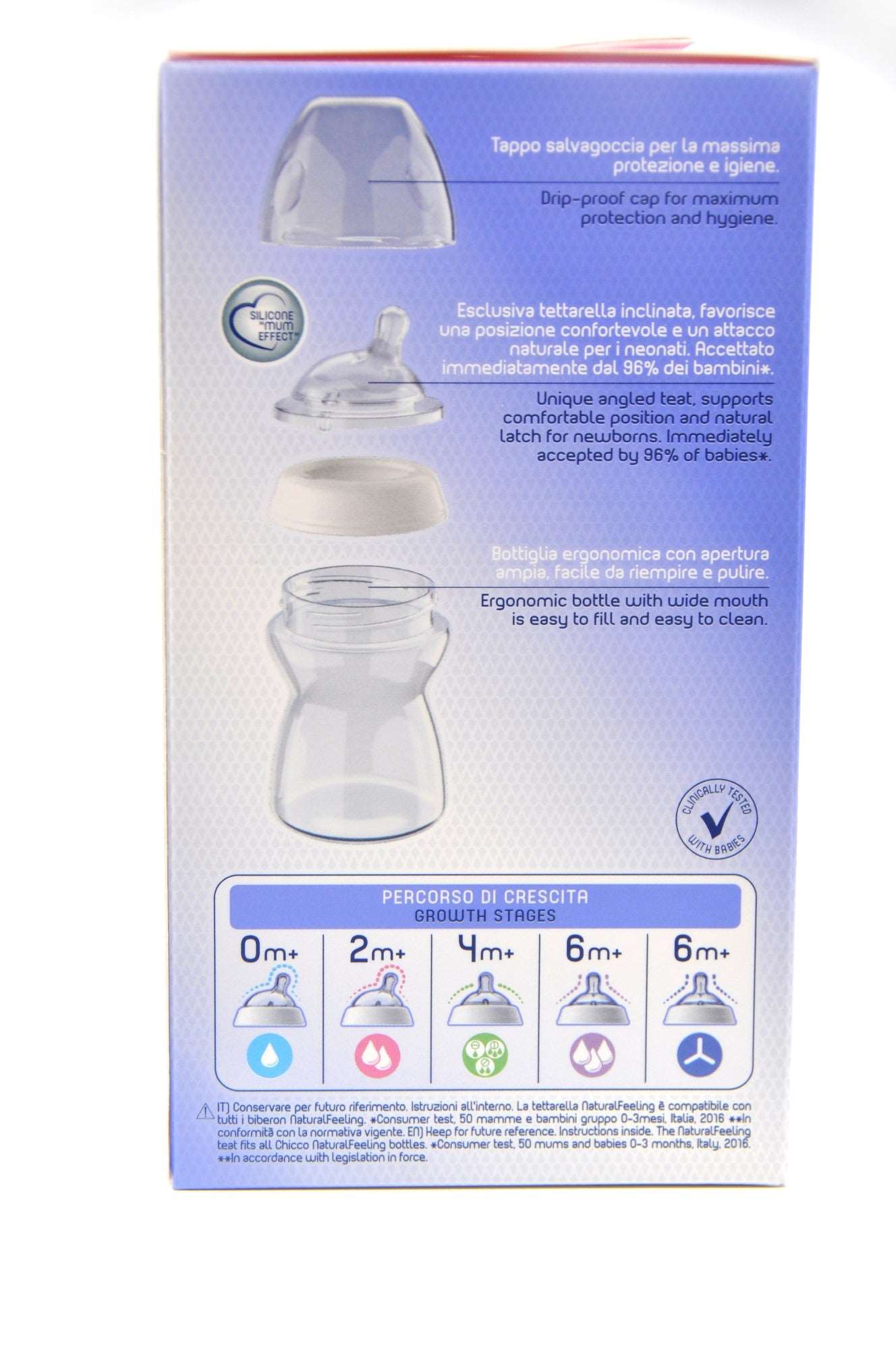 MamaApp Chicco Natural Feeling Bottle 2+ Months 250 ml