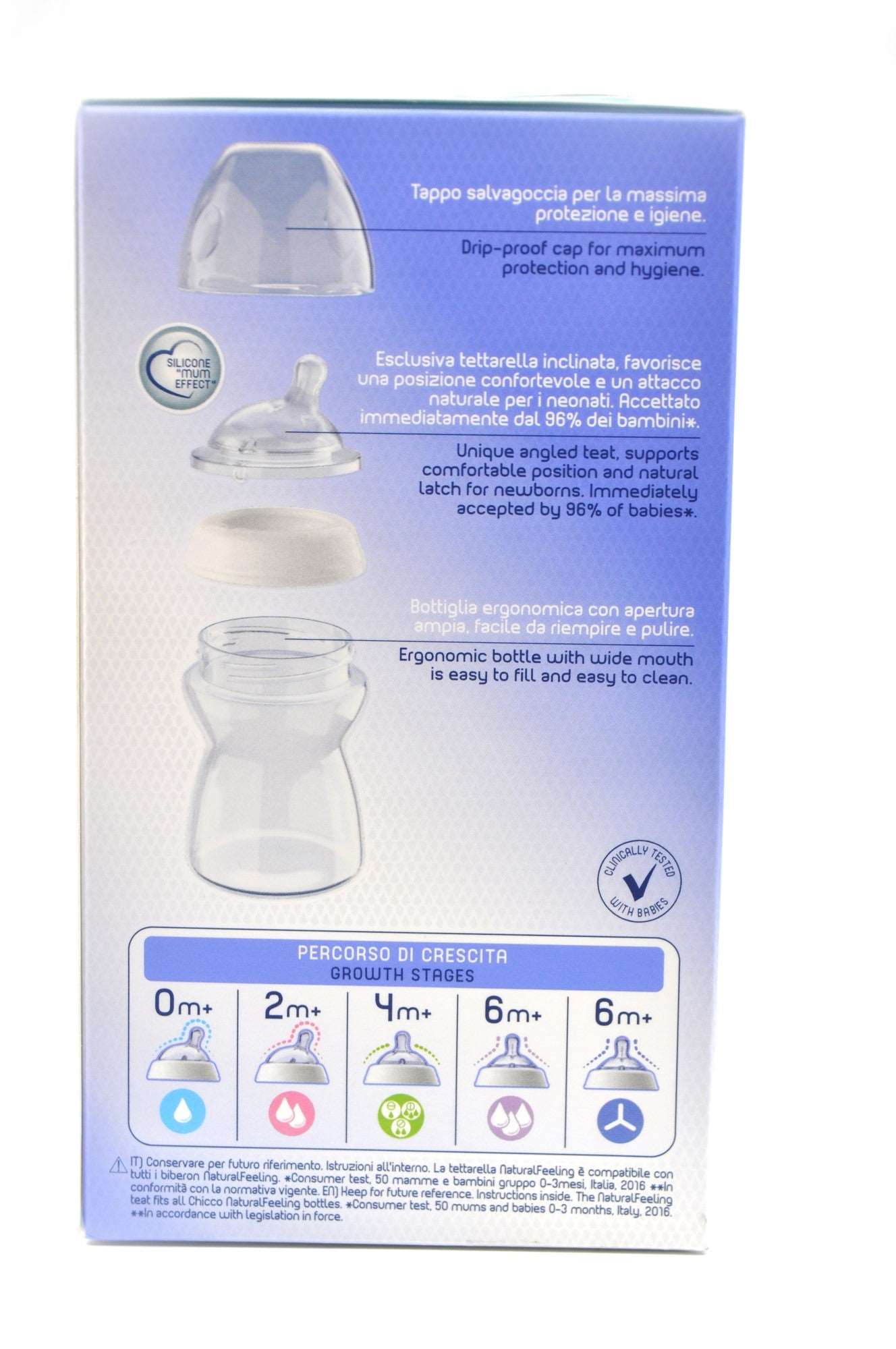 MamaApp Chicco Natural Feeling Bottle 2+ Months 250 ml