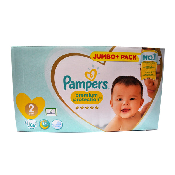 Pampers Premium Protection Diapers Jumbo Pack Size 2 (86's)