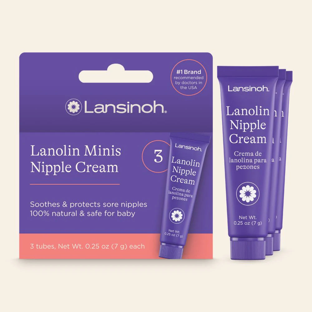 Lansinoh Lanolin Nipple Cream Travel Size 3 x 7ml