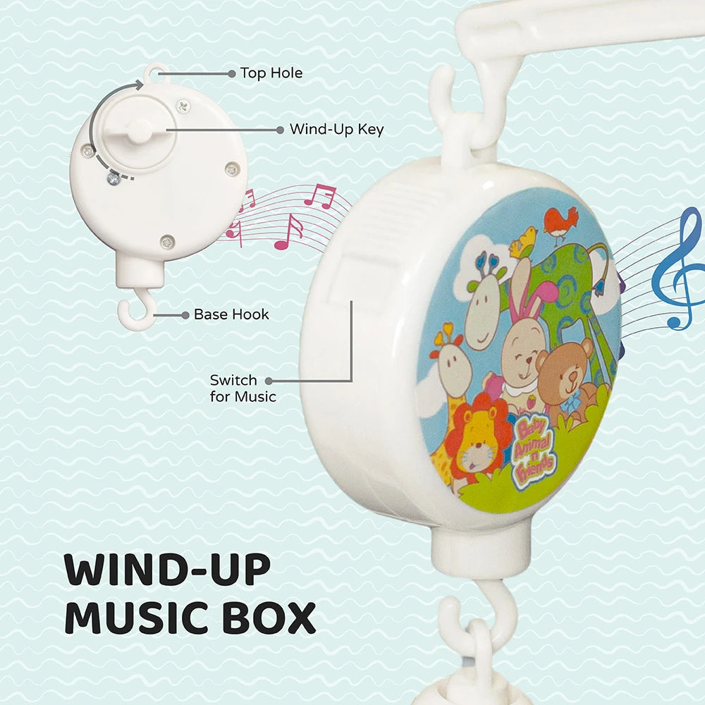 MOON Jungle Friends Musical Mobile β Cot Hanging Toy