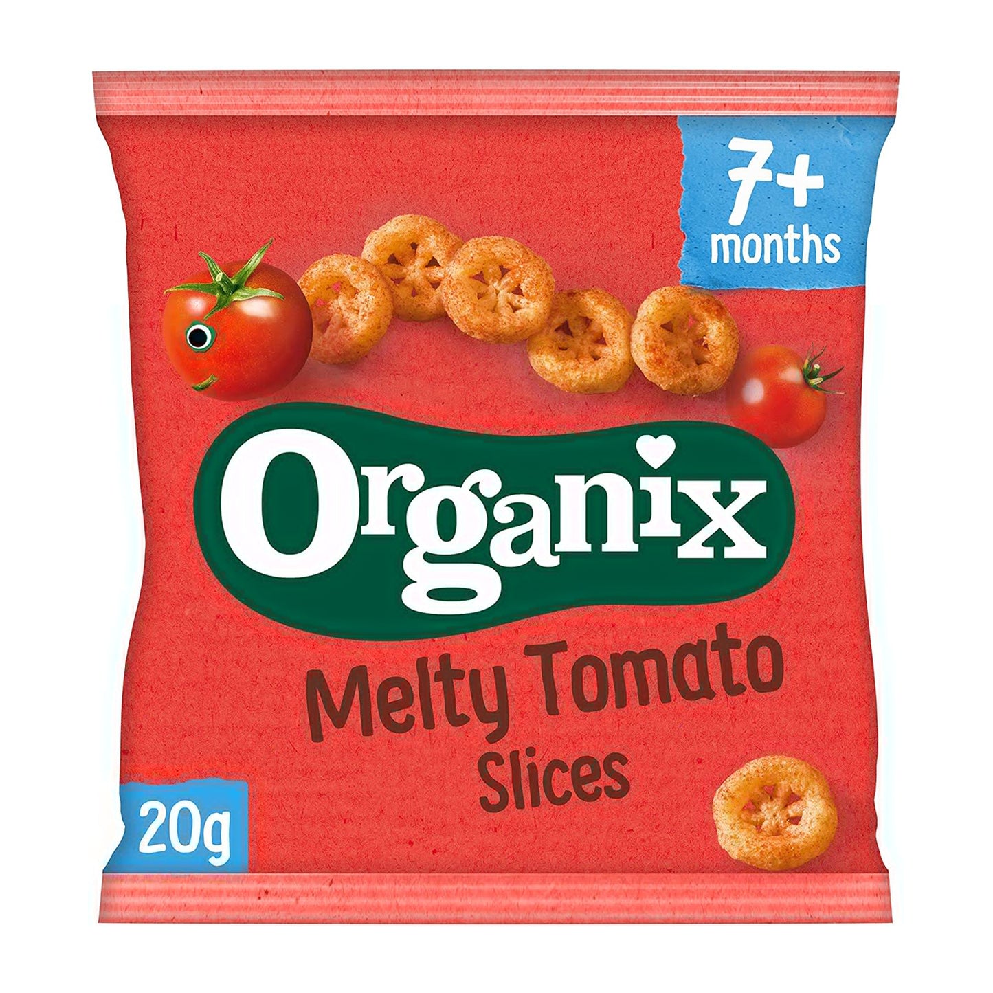 Organix Melty Tomato Slices Organic Corn Snacks 20g