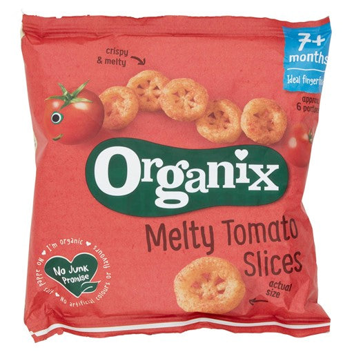 Organix Melty Tomato Slices Organic Corn Snacks 20g