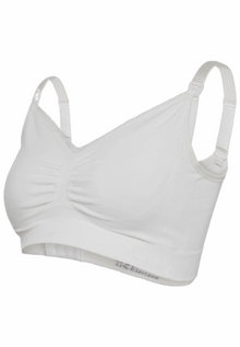 Carriwell Seamless Organic Maternity & Nursing Bra - White
