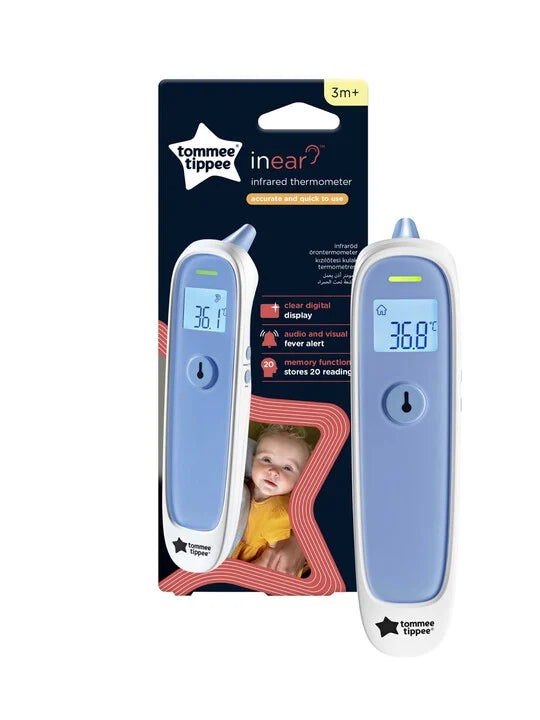Tommee Tippee Closer to Nature Digital Ear Thermometer – Fast & Accurate Readings for Babies and Adults