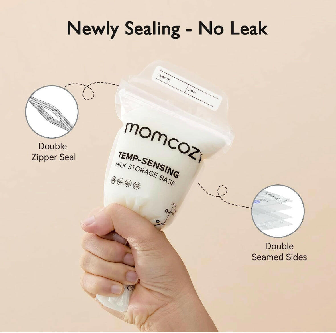 Momcozy breastmilk bag 50pcs