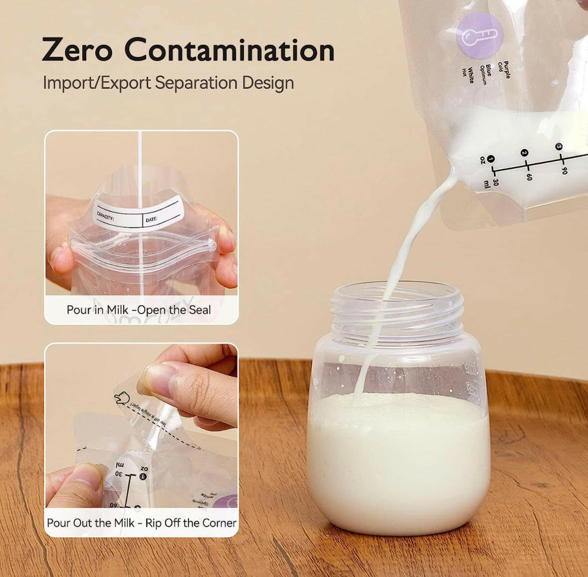 Momcozy breastmilk bag 50pcs