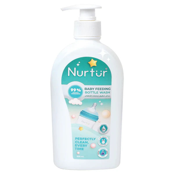 Nurtur Organic Baby Bottle & Accessories Liquid Cleanser Alcohol-Free, 500 ml