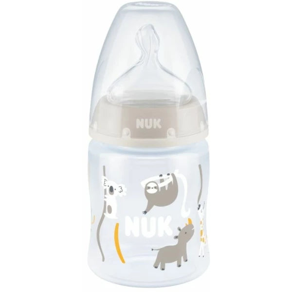 NUK First Choice Temp Control Bottle, 150 ml Silicone Teat, Size 1 0-6mths
