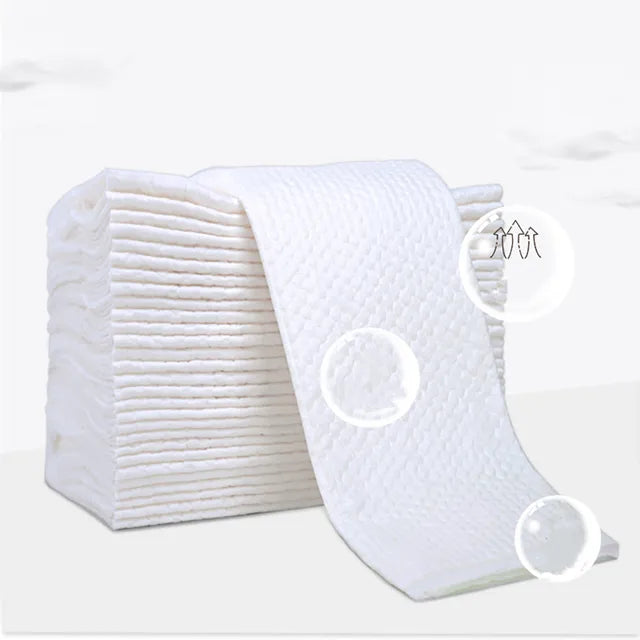 Little Story Disposable Diaper Changing Mats β 50pcs, Waterproof & Hygienic (White)