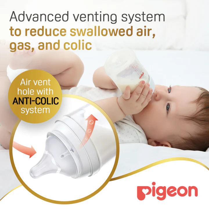 Pigeon Softouch Anticolic - Closer to Mother's Nipples 2Pcs 3m+