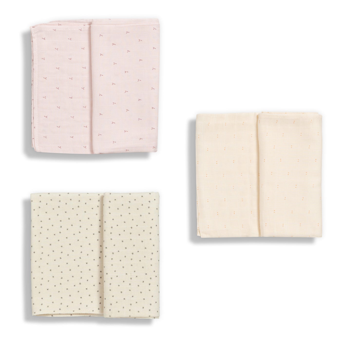 Gloop 3 Muslin - Natural/Dots/Blush Rose