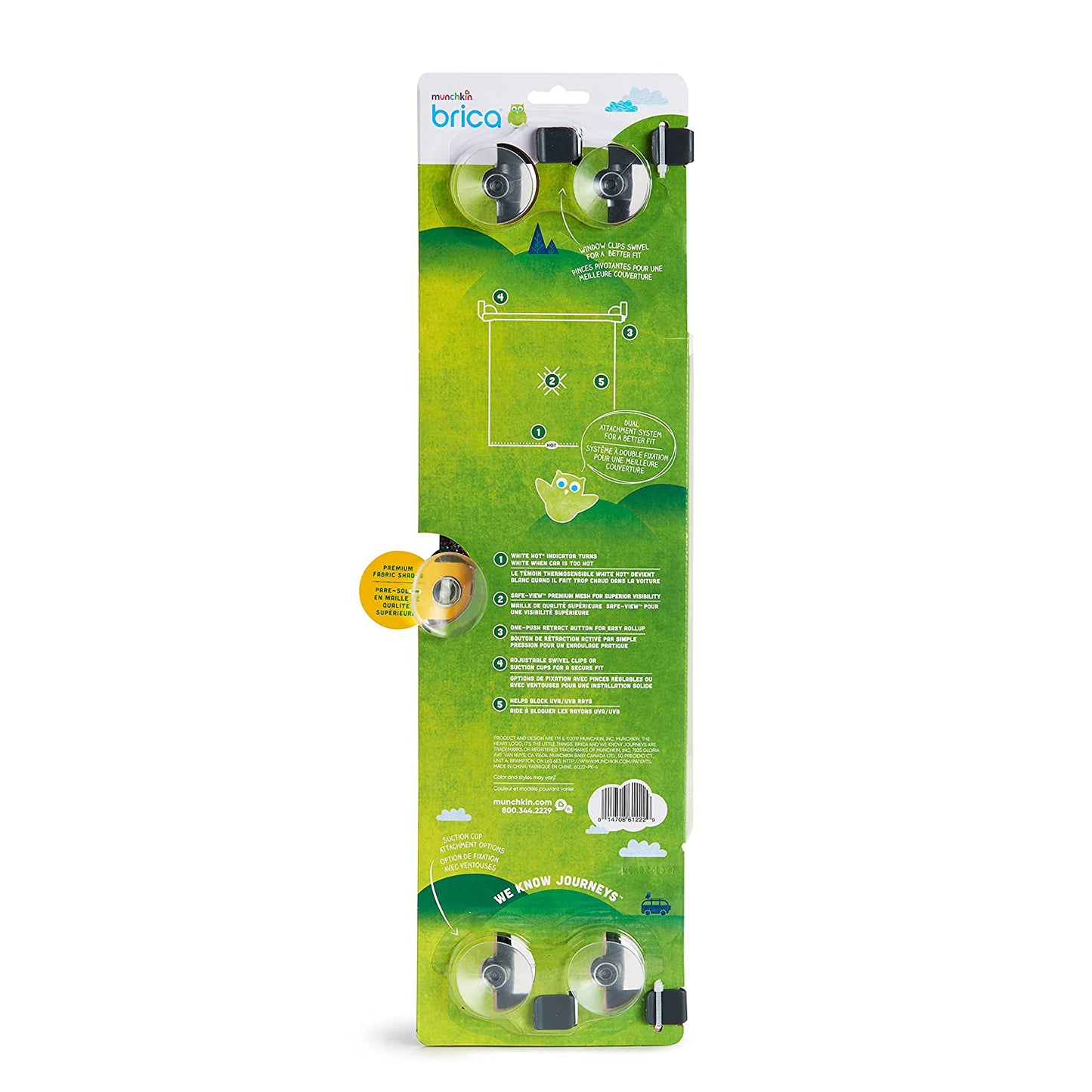 Munchkin Brica White Hot Sun Safety Roller Shades