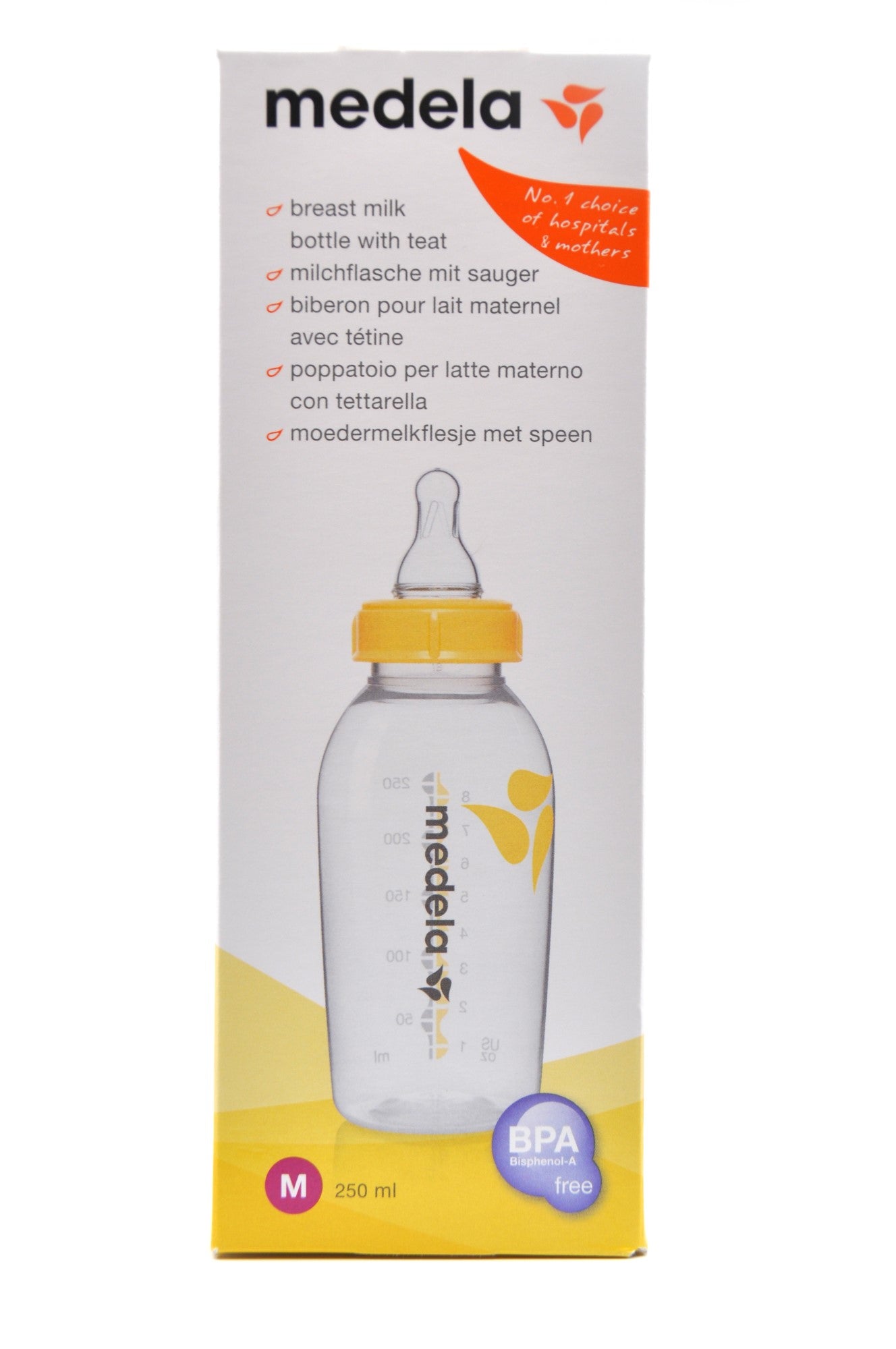 Buy Medela Milk Bottle with Teat Medium Flow 250ml Online in Qatar – MamaApp