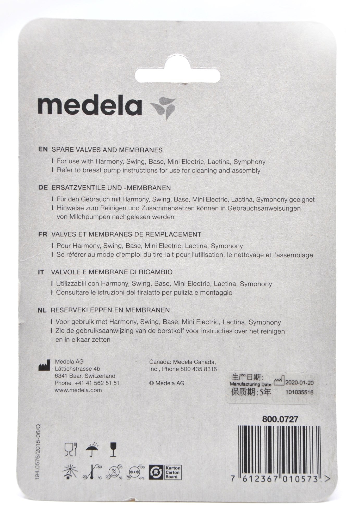 MamaApp Medela Valves and Membranes for Retail-Kit