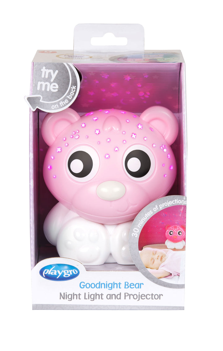 Playgro Goodnight Bear Night Light and Projector (Mint and White)