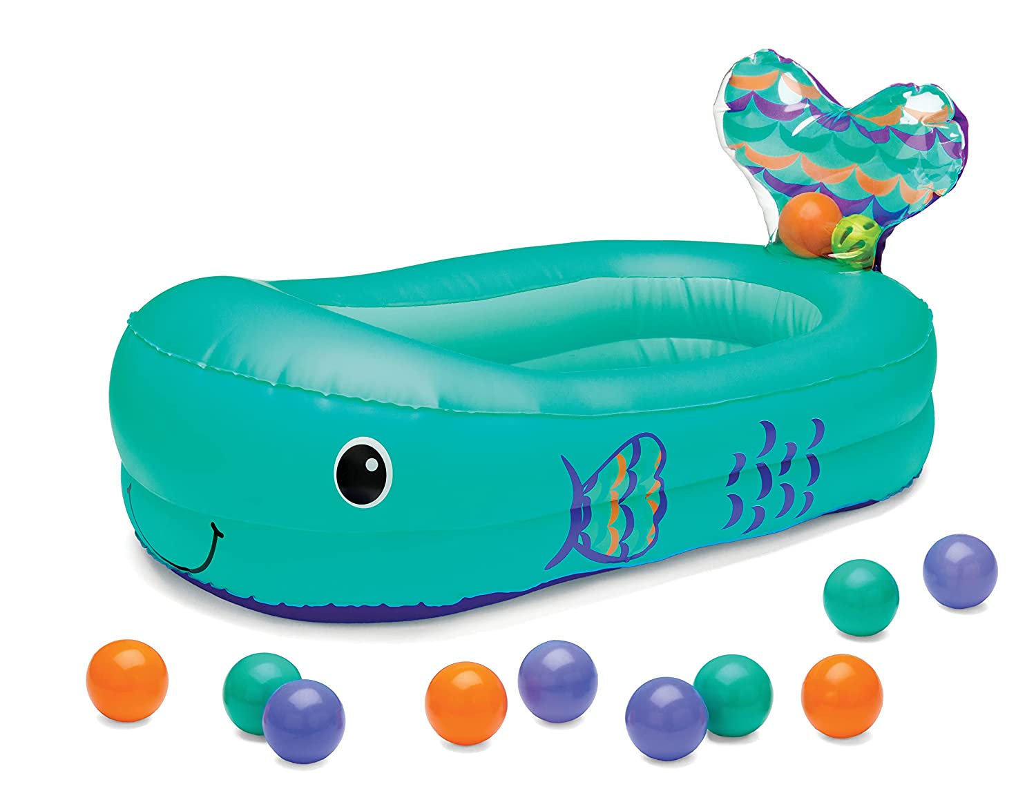Infantino Whale Bubble Ball Inflatable Bath Tub