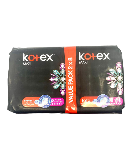 Kotex Maxi Super + Wings Value pack 16's