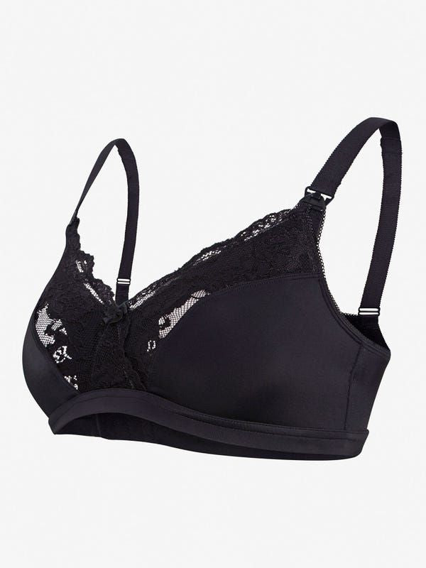 Carriwell Lace Maternity & Nursing Bra - Black