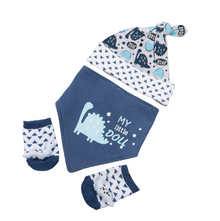 Londony 3pcs Set Cap, Bandana Bib & Rattle Socks