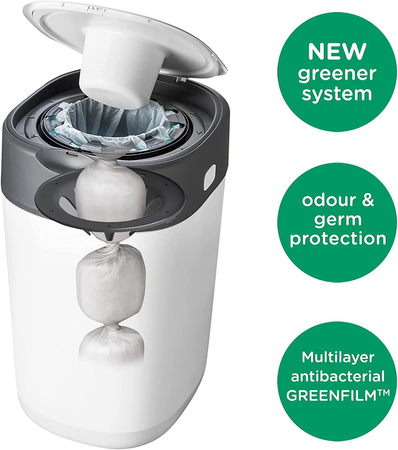 Tommee Tippee Twist & Click Advance Nappy Bin