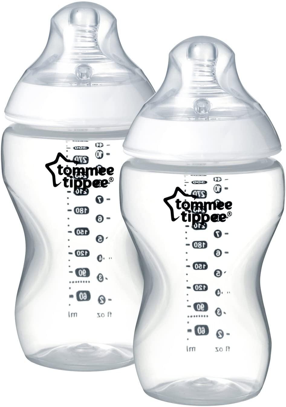 Tommee Tippee Closer To Nature PP Feeding Bottle Clear 2x340ml - MamaApp