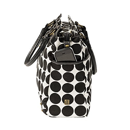 Ryco Sienna Nursery Bag - Black Polka - MamaApp