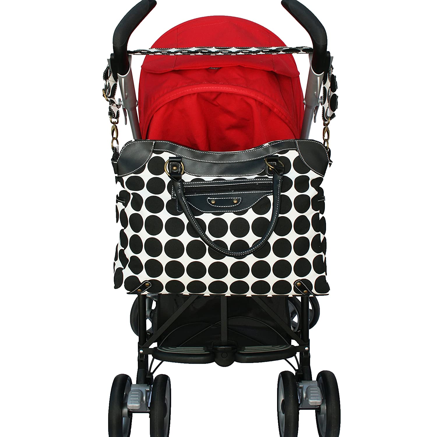 Ryco Sienna Nursery Bag - Black Polka - MamaApp