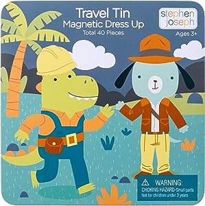 Stephen Joseph Travel Tin Magnetic Dress up Doll