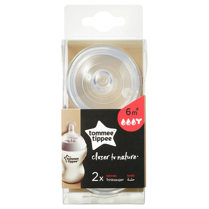 Tommee Tippee Closer to Nature Thick Feed Teats (Pack of 2)