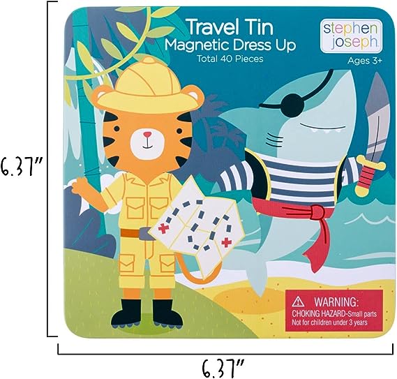 Stephen Joseph Travel Tin Magnetic Dress up Doll
