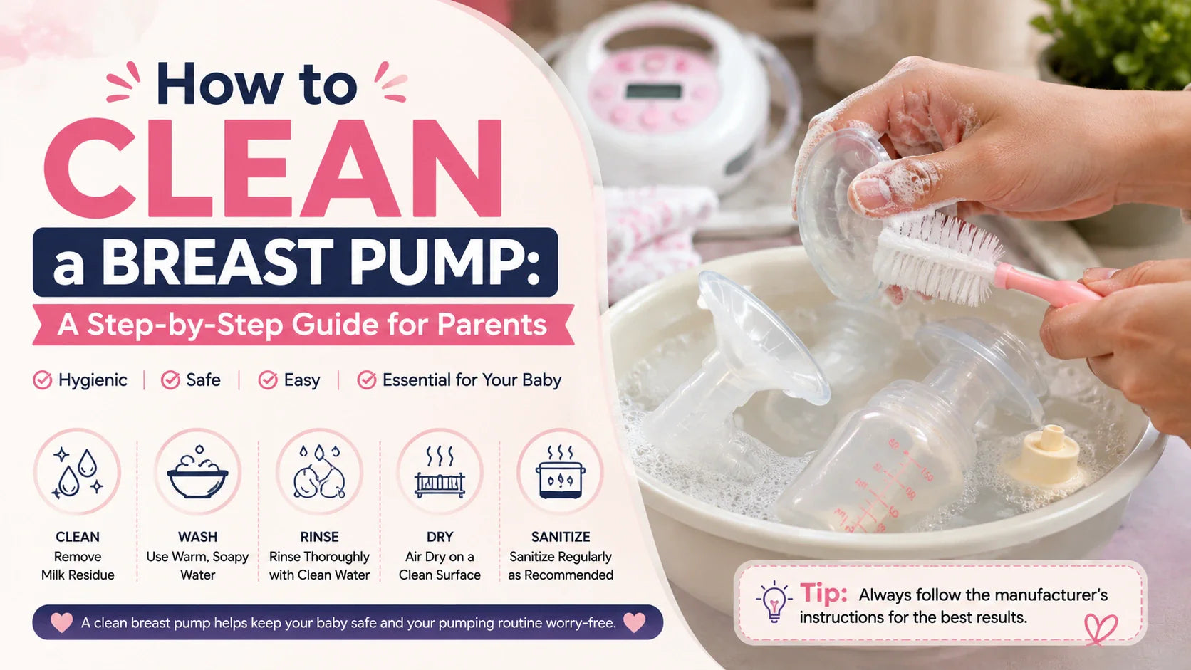 How to Clean a Breast Pump: A Step-by-Step Guide for Parents