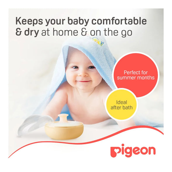 MamaApp Pigeon Powder Puff with Case Yellow