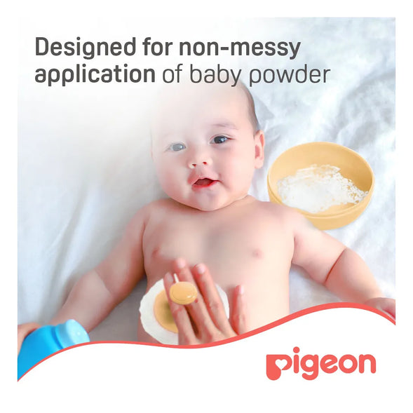 MamaApp Pigeon Powder Puff with Case Yellow