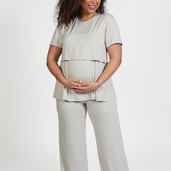 The Everyday Maternity Pants - Beige