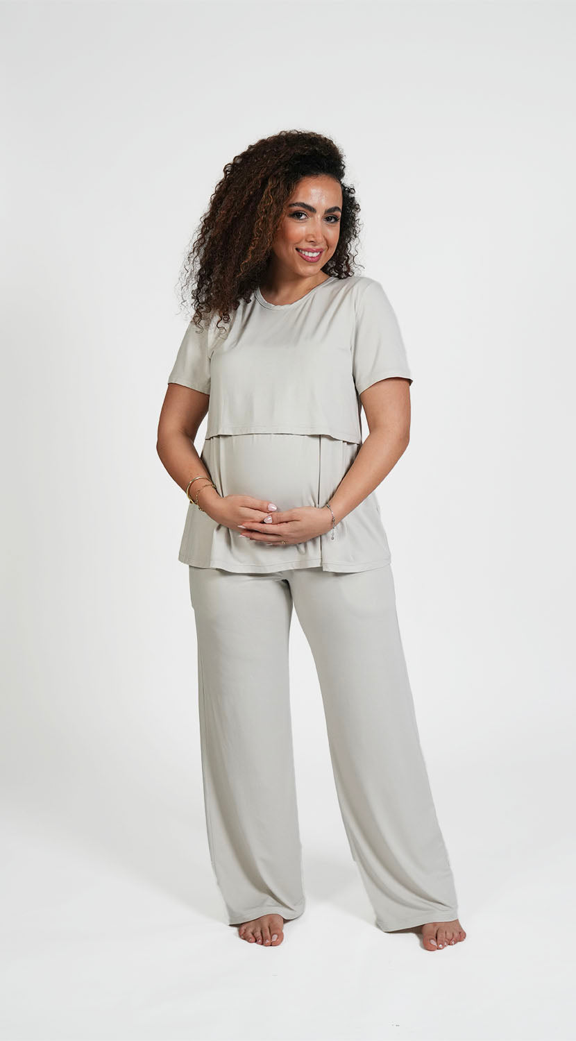 The Everyday Maternity Pants - Beige