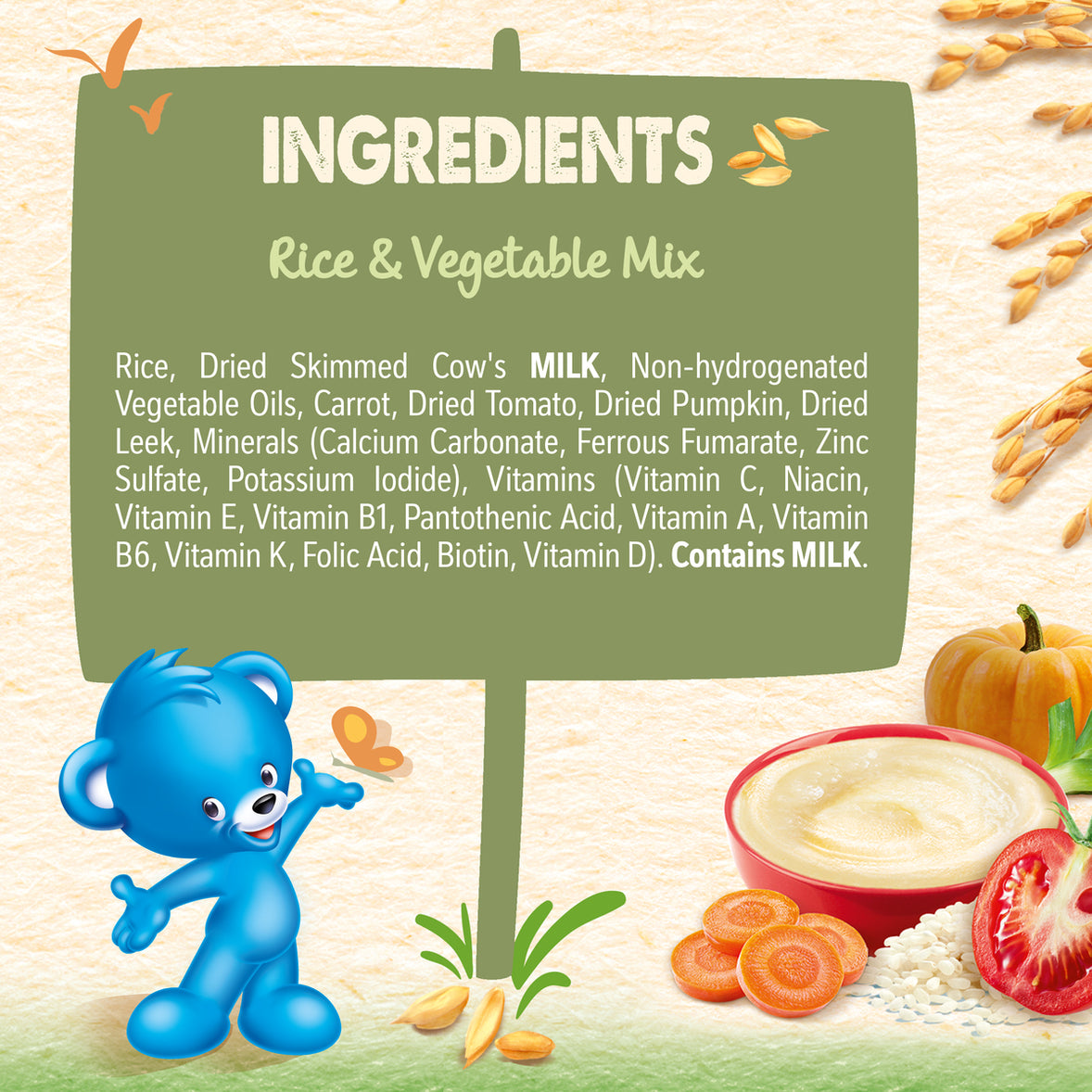 نستله - سيريلاك خليط الأرز والخضار للرضع من 6 أشهر 350غ