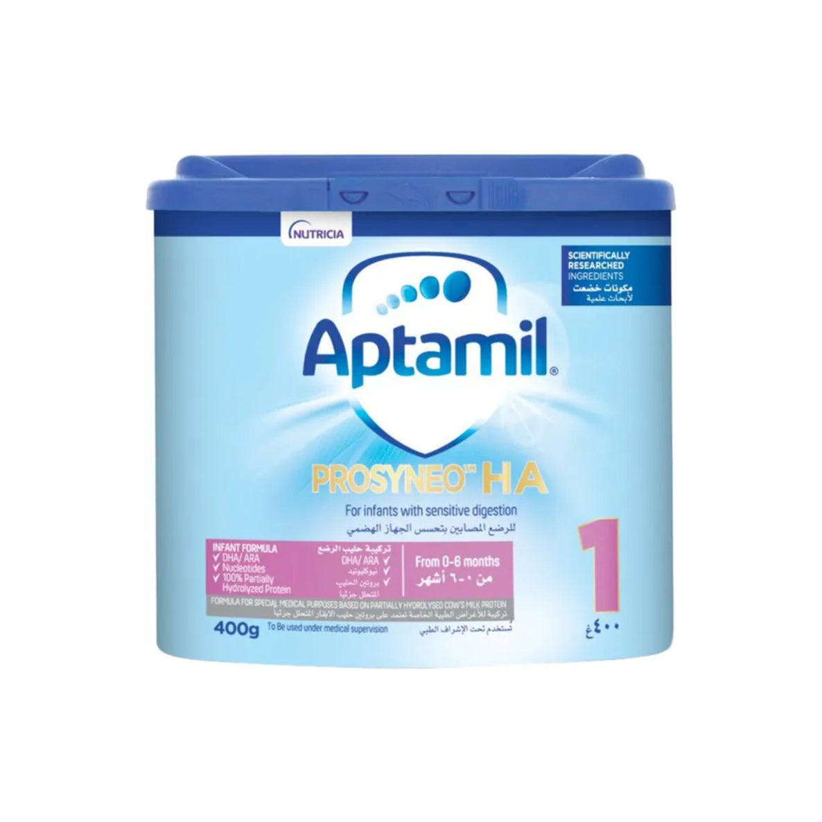 Aptamil Prosyneo HA Stage 1 – Hypoallergenic Infant Formula (0–6 Months) – 400g