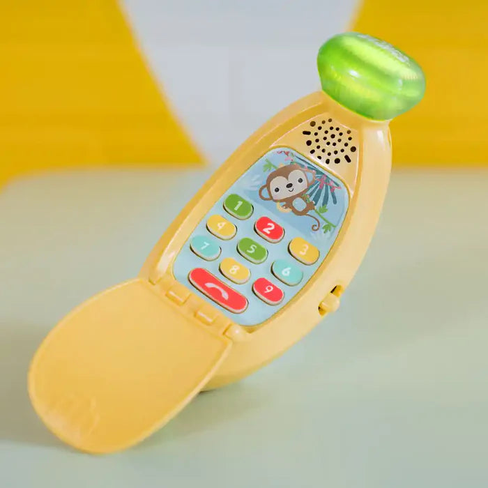 Bright Starts Babblin’ Banana Ring & Sing Activity Toy