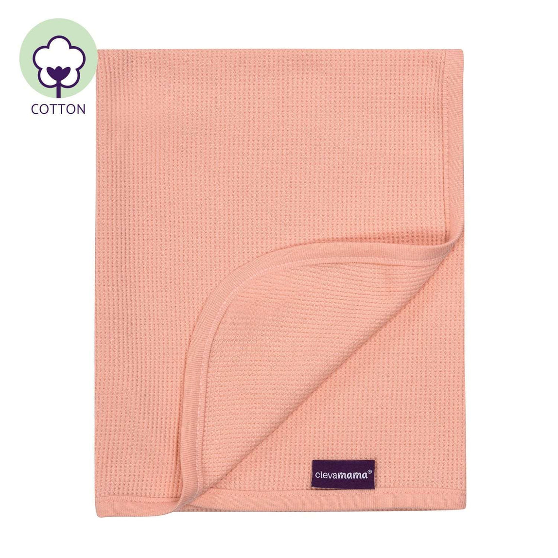 ClevaMama Waffle Weave Cotton Blanket Cot/Cot Bed - MamaApp